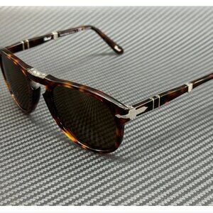 PERSOL Havana Brown Polarized Unisex 52 mm Sunglasses